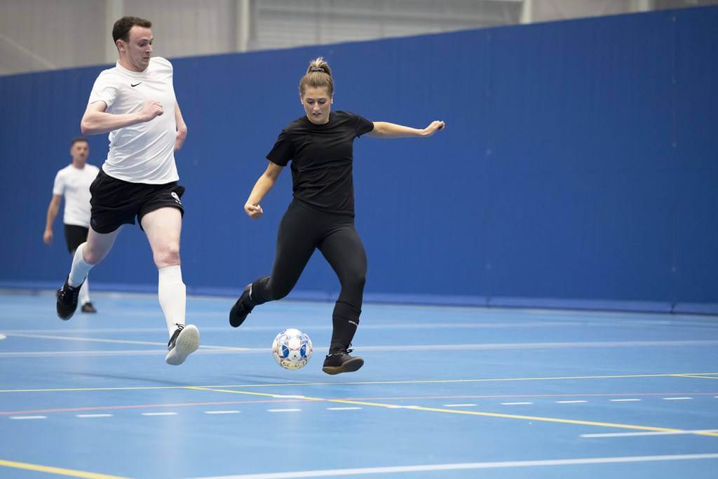 People playing futsal